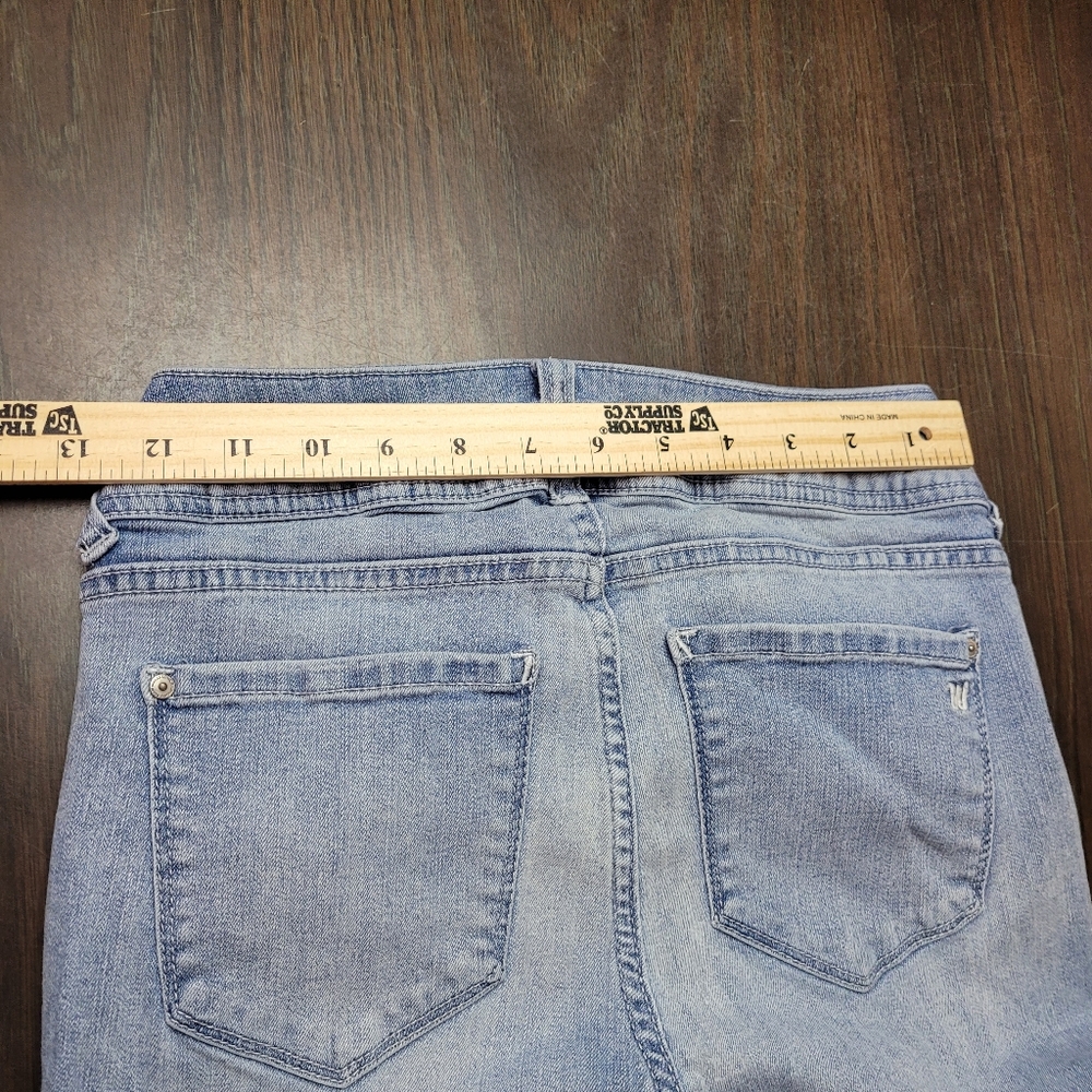Wallflower Blue Skinny Jeans with Distressed Rips - Picture 9 of 9
